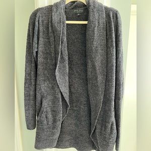 Barefoot Dreams CozyChic Lite Circle Cardigan, size Medium - Charcoal Grey
